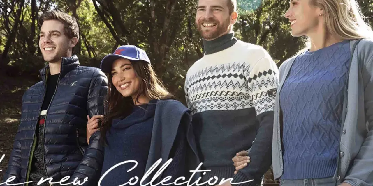 Uśmiechnięci ludzie w jesiennych stylizacjach. Czy to marka Polo Club? Nowa kolekcja.