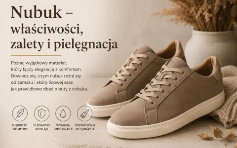 Nubuk – co to za materiał? Eleganckie, beżowe buty ze skóry nubukowej, idealne na co dzień. Dowiedz się o ich zaletach i pielęgnacji.