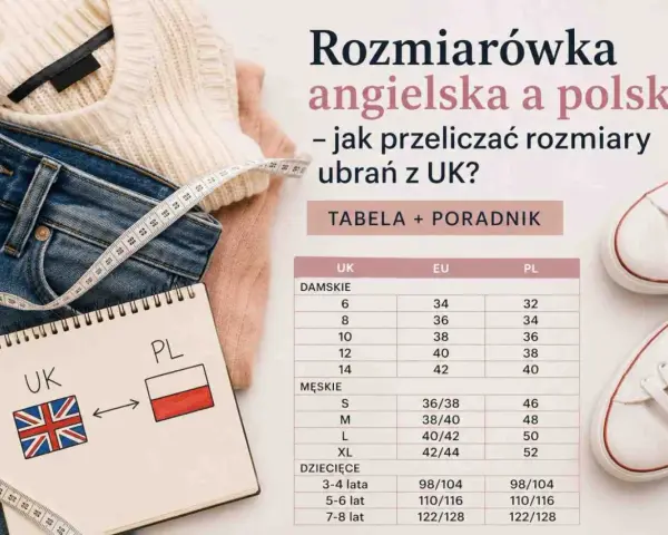 Tabela rozmiarów UK i PL. Rozmiar 6 UK to 34 EU i 32 PL. Jak to jaki to rozmiar buta? Sprawdź w tabeli!