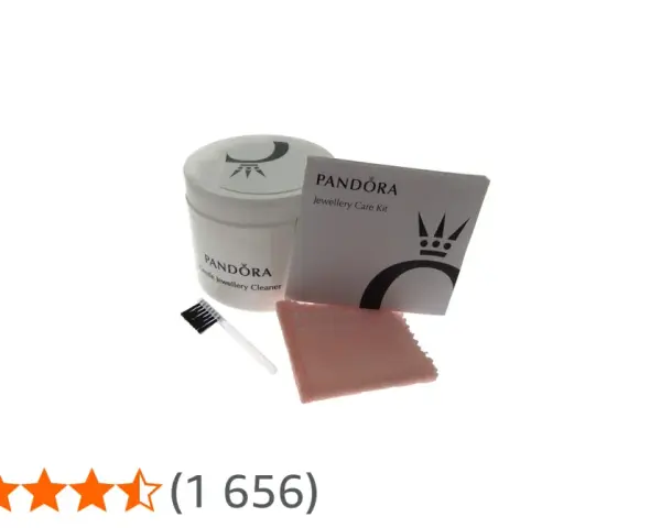 Zestaw do czyszczenia biżuterii Pandora: płyn, szczoteczka, ściereczka i instrukcja. Dowiedz się, ile kosztuje czyszczenie pandory.