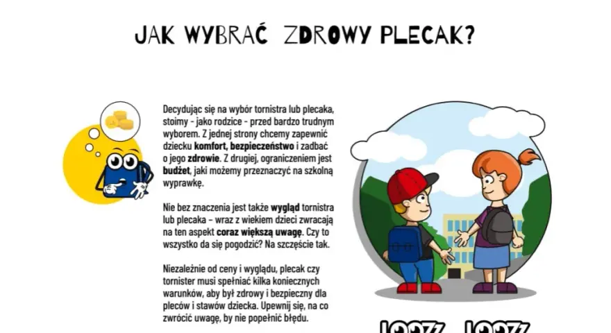 Jaki powinien być plecak dla pierwszoklasisty, aby zadbać o zdrowie dziecka